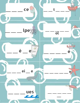 Compléter mots