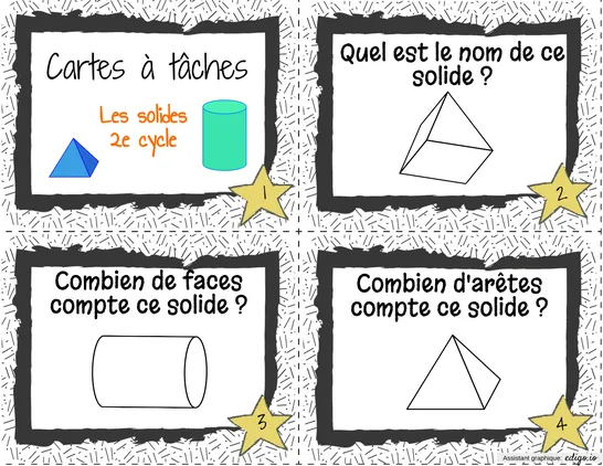 Cartes à tâches Solides