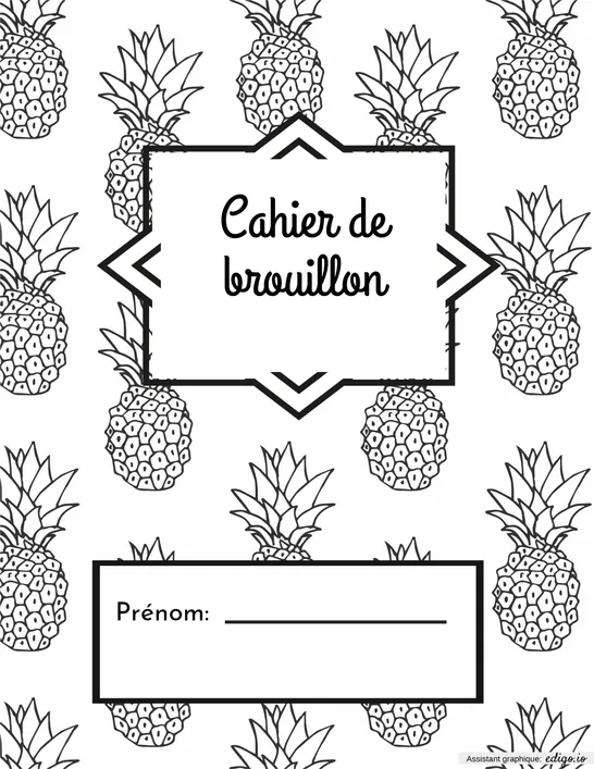 Présentation cahier de brouillon