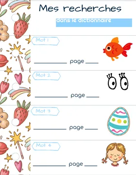 Recherche dictionnaire