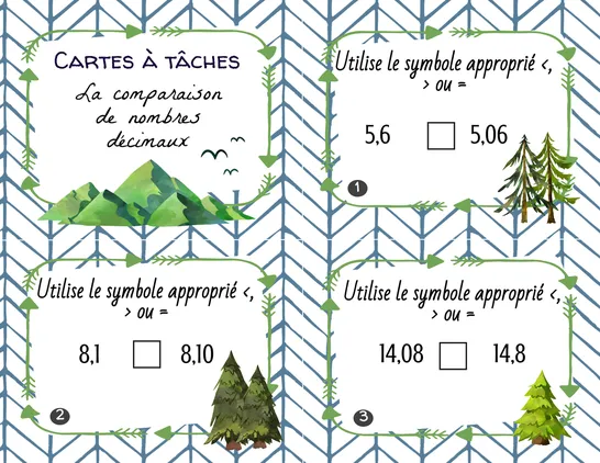 Comparaison de nombres décimaux