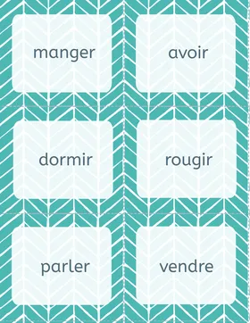 Cartes verbes infinitif