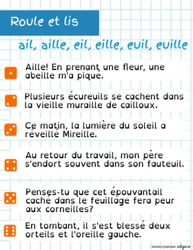 Roule et lis des phrases