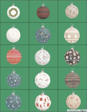 Le sapins à des boules - jeu d'orientation spatiale