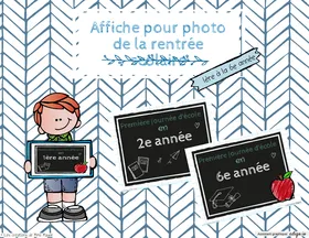 Première journée d'école 1 à 6