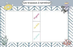 Les travaux à terminer