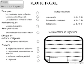 Plan de travail