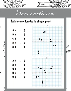 Plan cartésien - nb