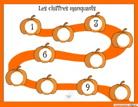 Chiffres manquants - L'halloween