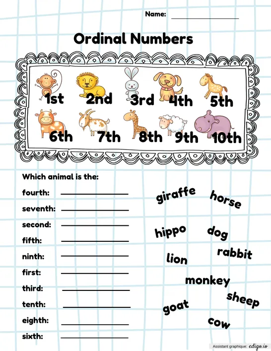 Ordinal Numbers