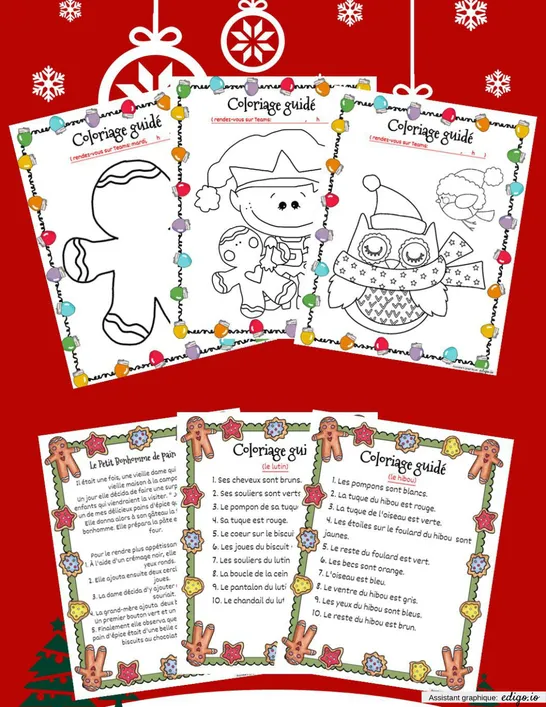 Coloriages guidés