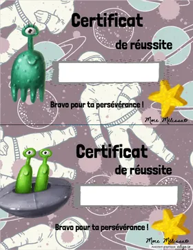 Certificat de réussite-S-P
