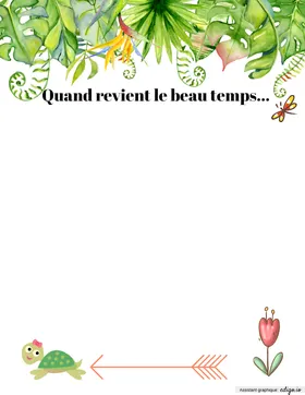 Quand revient le beau temps