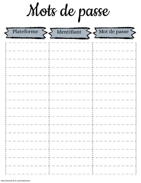 Documents planificateur enseignant