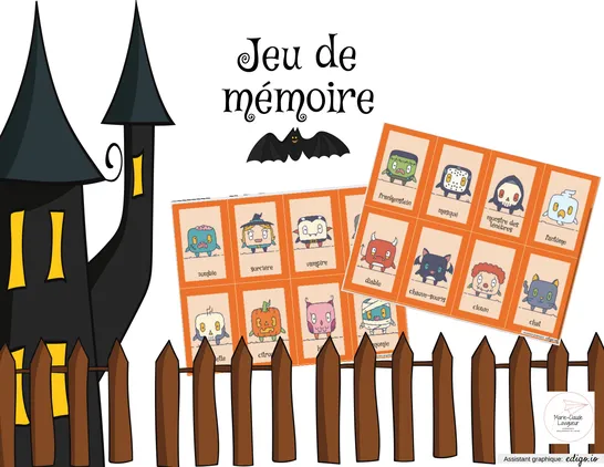 Jeu de mémoire - L'halloween
