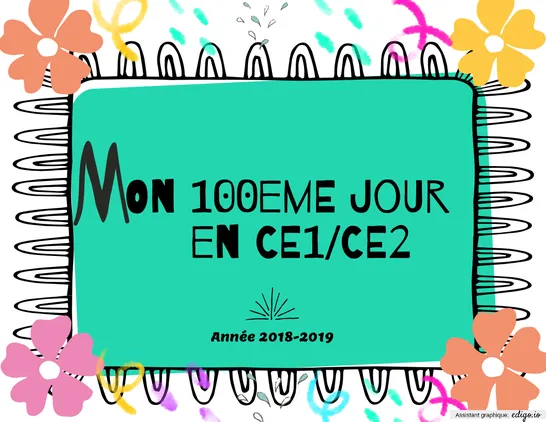 100eme jour d'école