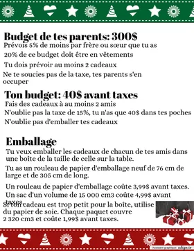 Le coût de Noël
