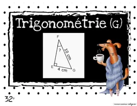 Trigonométrie calculs d'angles