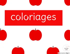 Coloriages - L'automne et les pommes