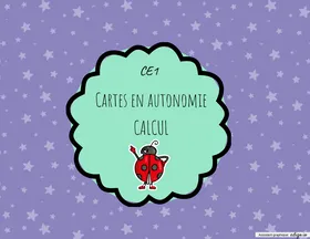 Cartes autonomie CE1