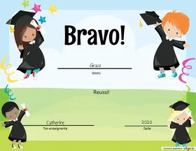 Certificat - gratuation
