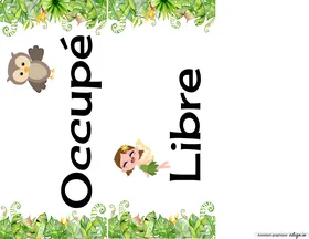 Affiche libre/occupé
