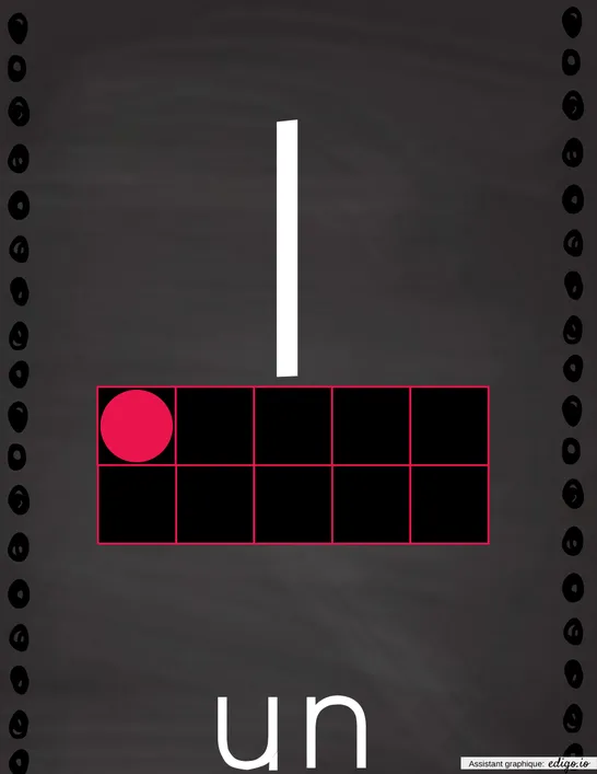 1 à 5 (chalboard)
