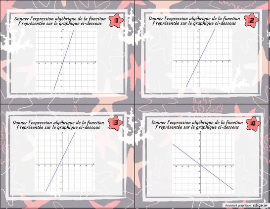 Fonctions linéaires et affines