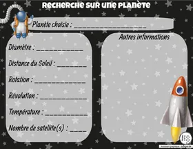 Recherche planète