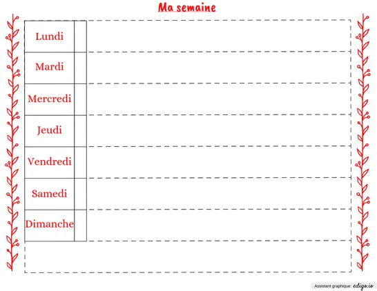 Ma semaine
