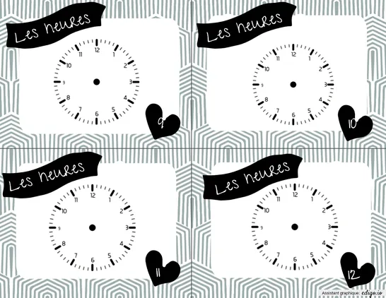 Cartes heures test