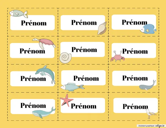 Cartes prénom