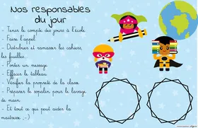 Responsables du jour