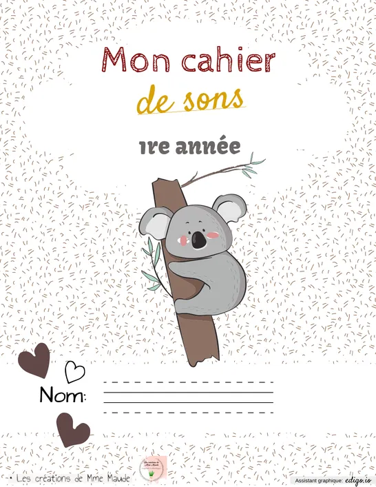 Mon cahier de sons