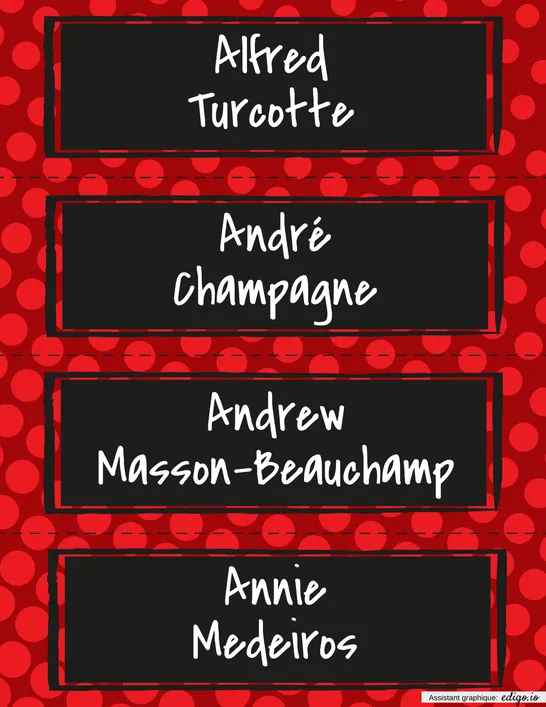 Personnages Rouge Poison