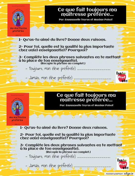 Ma maîtresse préférée - IsaProf Etc