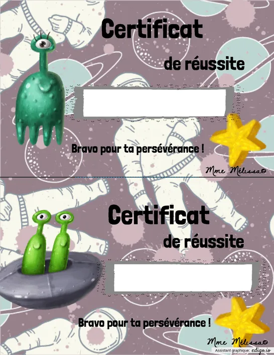 Certificat de réussite-S-P