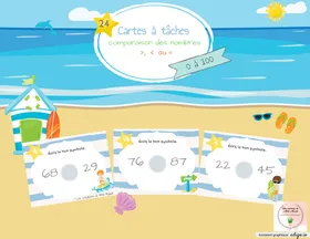 Cartes à tâches - comparaison des nombres