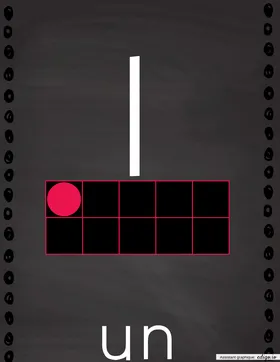 1 à 5 (chalboard)