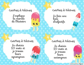 Cartes à tâches - Pops