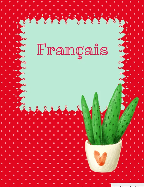 Couverture de cartable 1 pouce