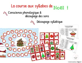 Jeu - La course aux syllabes de Noël !