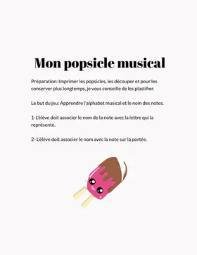 Mon popsicle musical