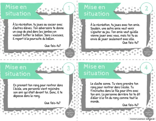 Habileté sociale - Mises en situations
