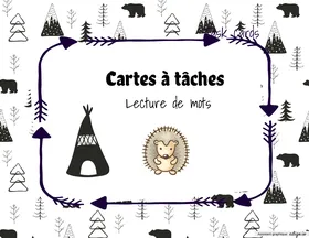Cartes à tâches - animaux