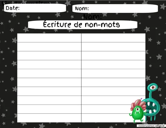 Écriture de non-mots