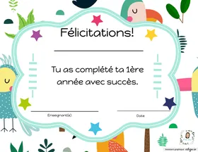Certificats de fin d'année