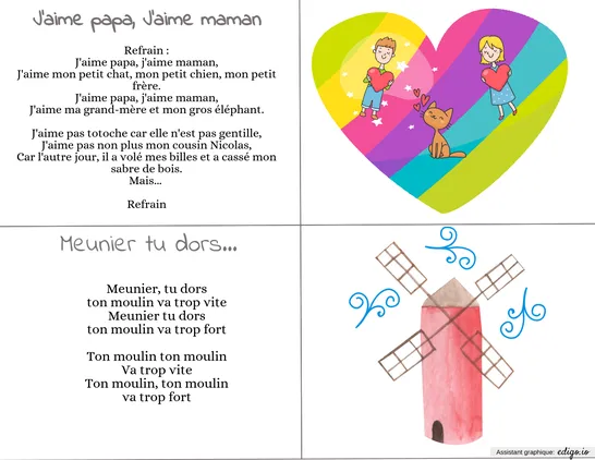 Comptines avec gestes