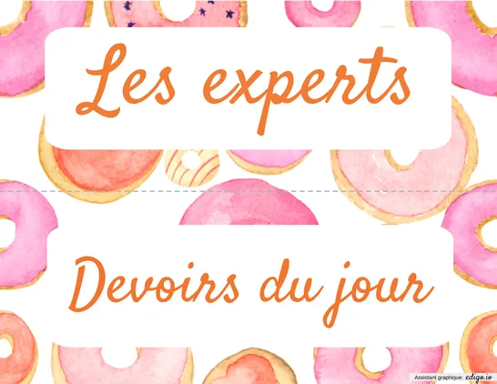 Experts+devoirs étiquettes