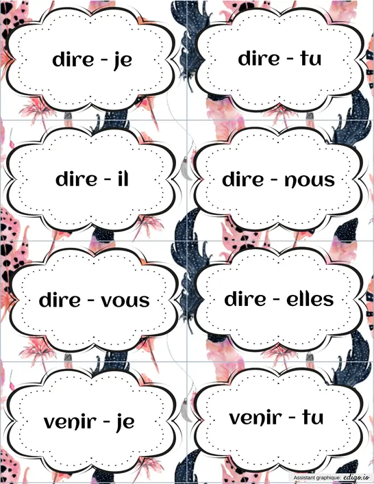 Verbes à conjuguer